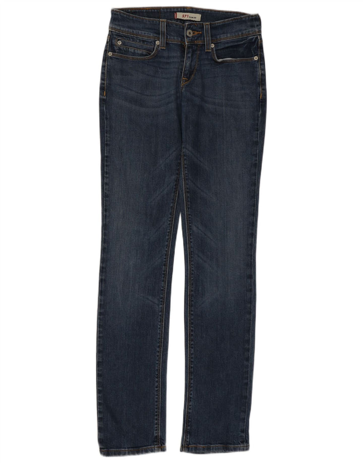 Blugi Levi's 571 Slim pentru femei W27 L34 Bumbac albastru