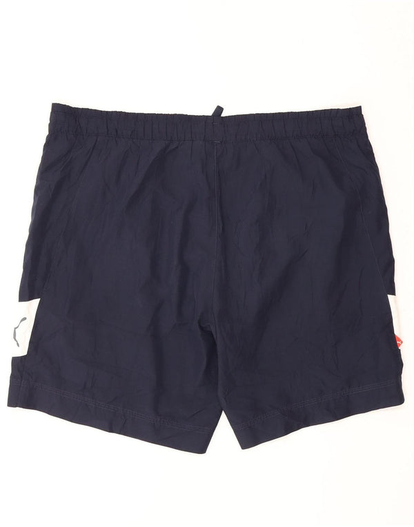 Pantaloni scurți sport Puma pentru bărbați, medii, albastru, poliester color bloc