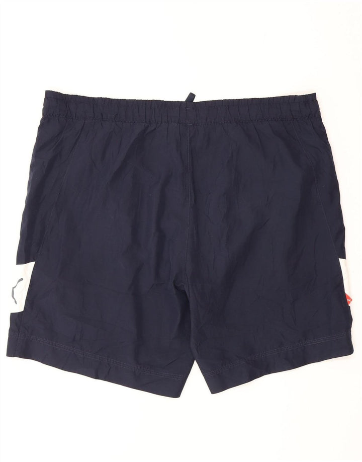 Pantaloni scurți sport Puma pentru bărbați, medii, albastru, poliester color bloc