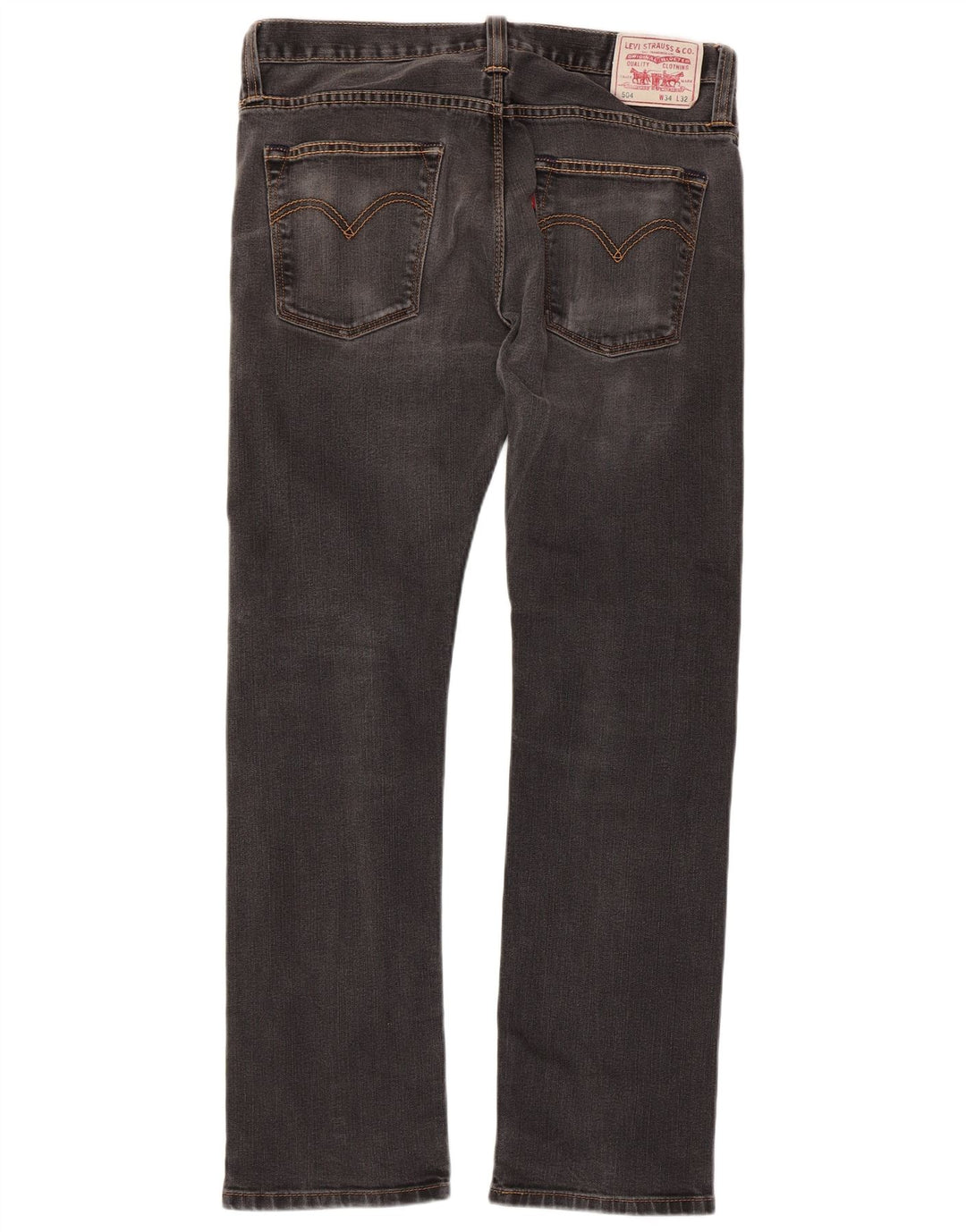 LEVI'S Blugi 504 drepti pentru bărbați W34 L32 bumbac negru