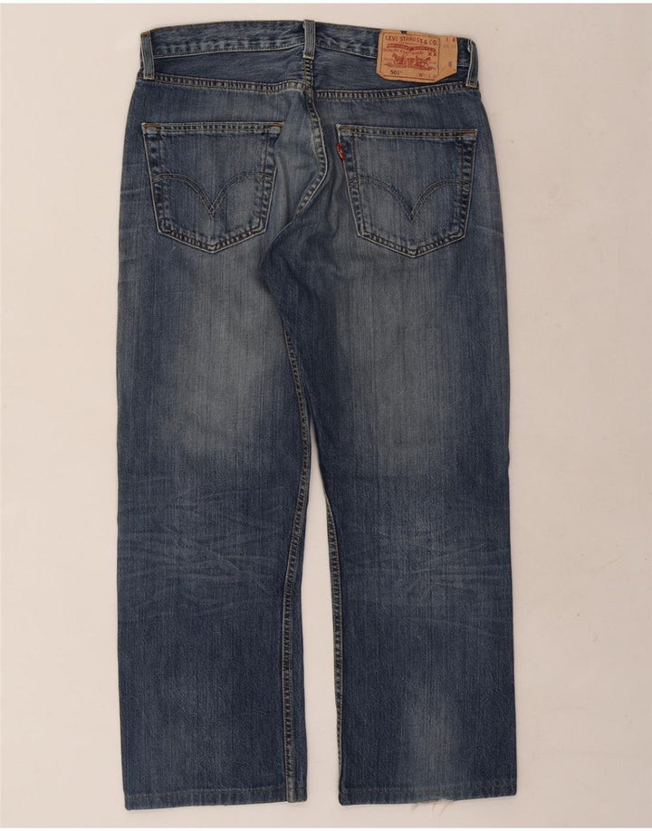 Blugi drepti pentru bărbați LEVI'S 501 W32 L26 Bumbac albastru