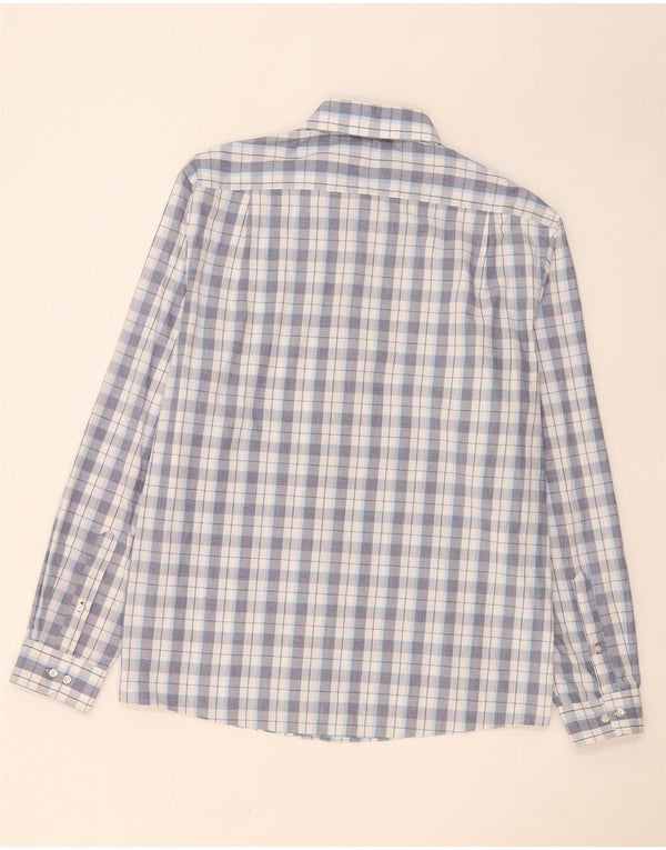 Tommy Hilfiger Mens Shirt Size 16 1/2 Large Blue Check