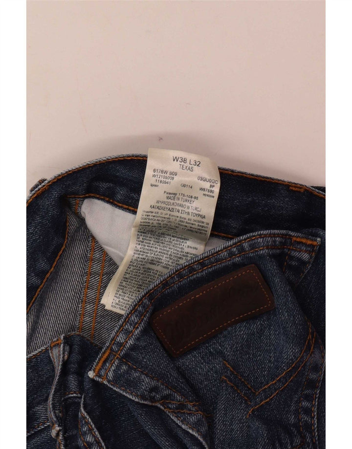 Blugi drepte pentru bărbați Wrangler Texas W38 L32 Bumbac albastru
