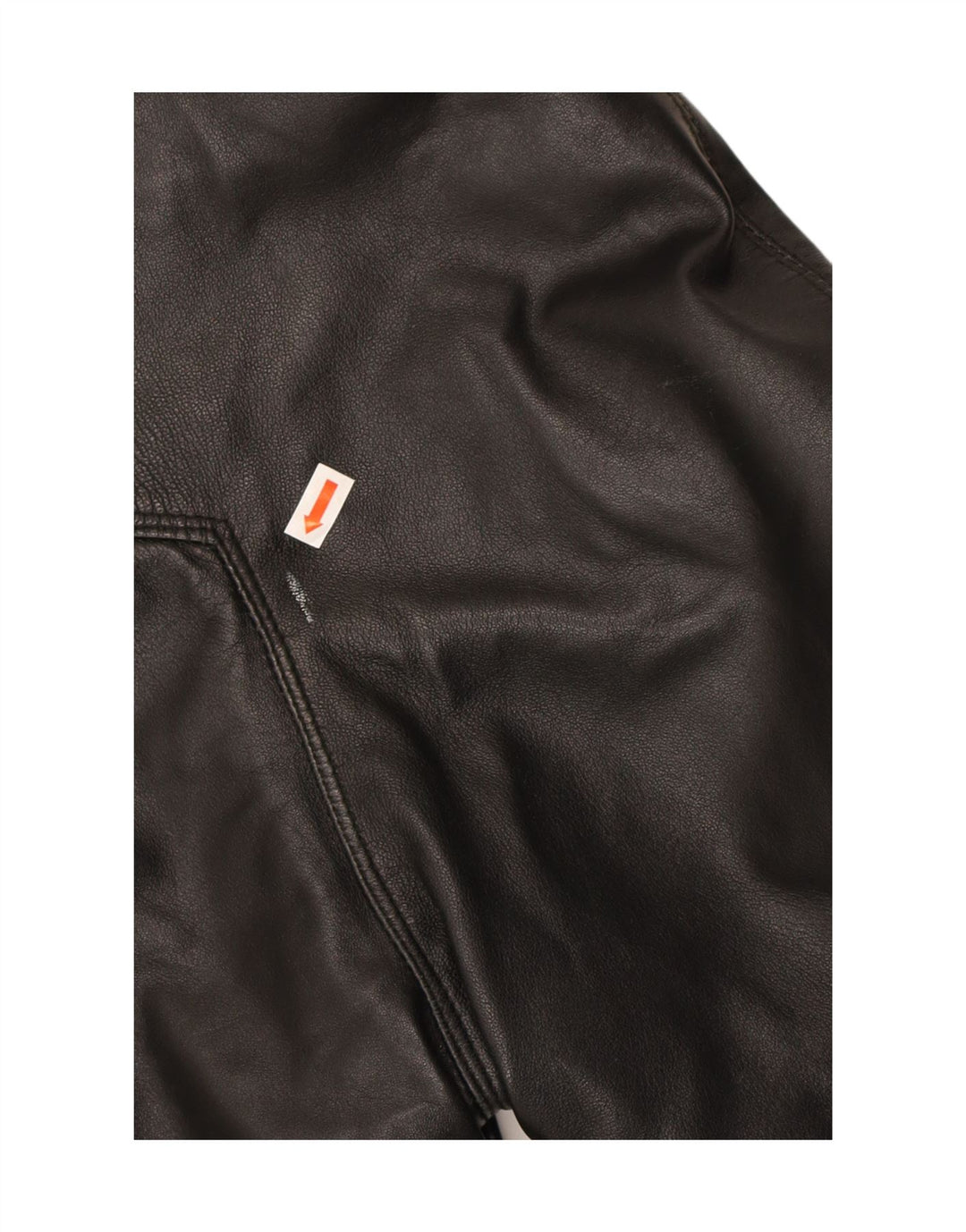 VINCENT Womens Oversized Leather Coat IT 44 Medium Black Leather Vintage Vincent and Second-Hand Vincent from Messina Hembry 