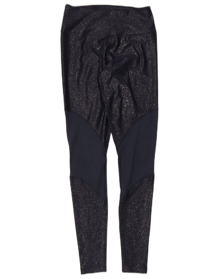 Leggings pentru femei Nike UK 4 XS bleumarin din poliester color bloc