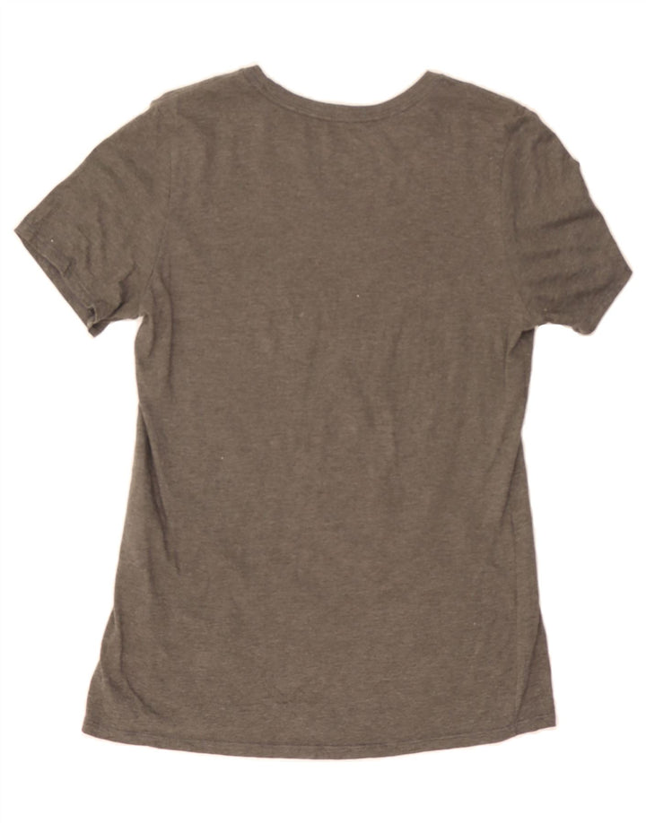 NIKE Womens Graphic T-Shirt Top UK 12 Medium Grey Cotton Vintage Nike and Second-Hand Nike from Messina Hembry 