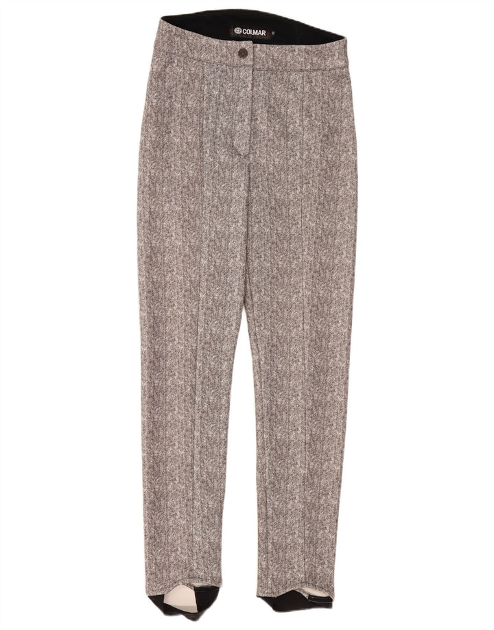 Pantaloni casual Colmar Stirrup pentru femei IT 42 Medium W30 L30 Gri Herringbone