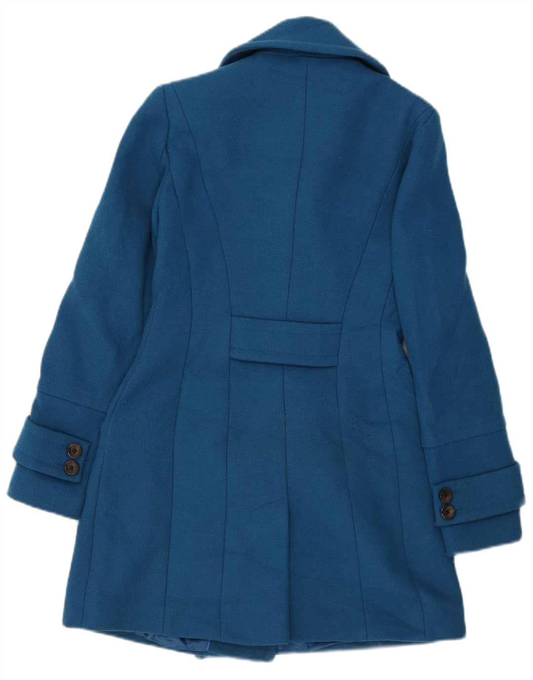 Marks & Spencer palton dublu pentru femei UK 6 XS poliester albastru