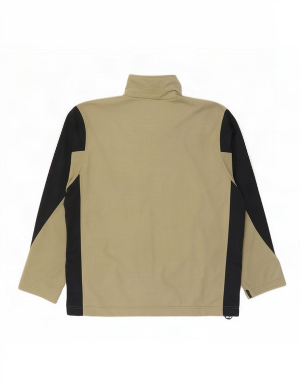 Champion Mens Tracksuit Top Jacket Large Beige Colourblock Polyester