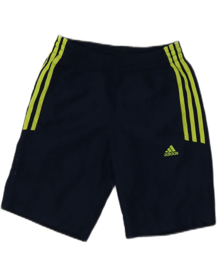 Pantaloni scurți sport pentru băieți Adidas 9-10 ani poliester bleumarin