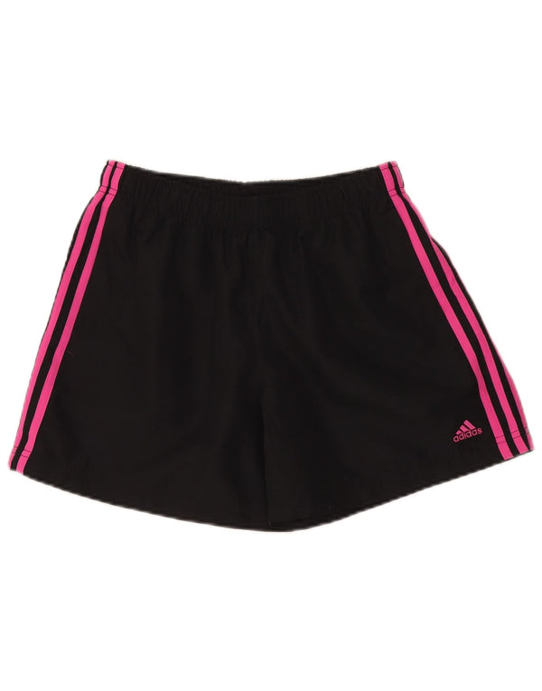 Pantaloni scurți sport Adidas pentru femei UK 8 Small W24 Poliester negru