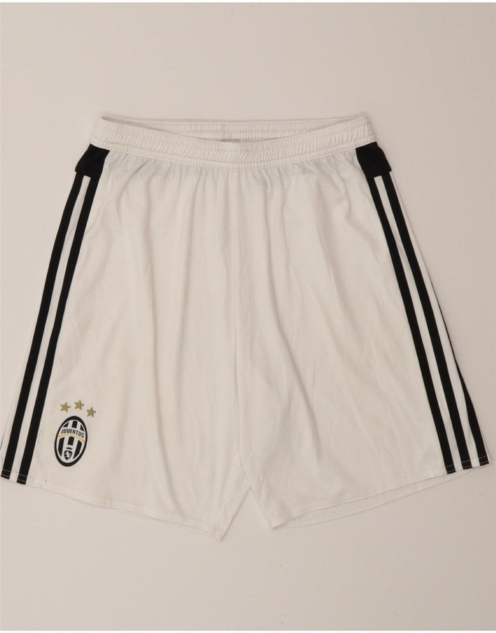Pantaloni scurți sport Juventus pentru bărbați ADIDAS, alb, poliester color bloc