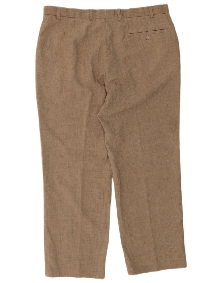 Marks & Spencer Pantaloni drepți pentru bărbați L38 L27 poliester bej