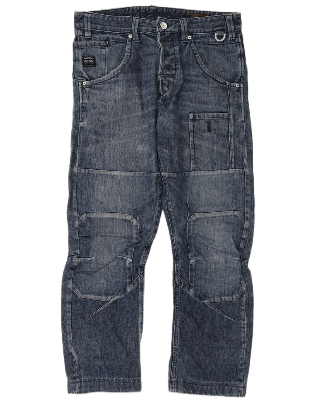 JACK & JONES Blugi drepti pentru bărbați W34 L29 Albastru