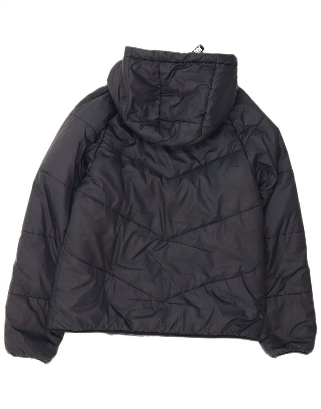 Nike Womens Hooded Oversized Padded Jacket UK 10 Small Black Polyester