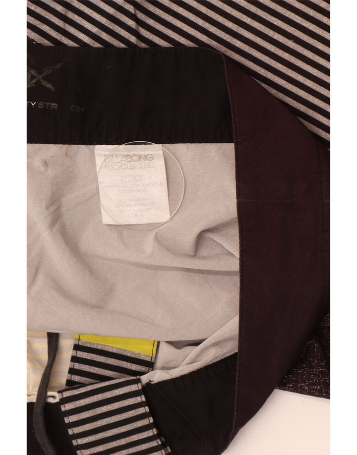 Pantaloni scurți de înot Billabong pentru bărbați, poliester cu dungi mari, gri