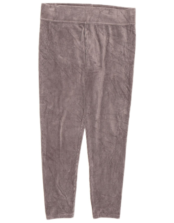 Leggings din catifea pentru femei Marks & Spencer UK 14 mare bumbac gri