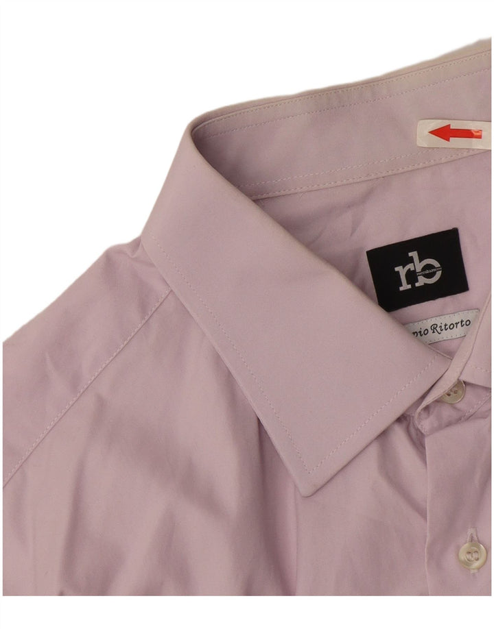 Cămașă pentru bărbați Roccobarocco Mărimea 42 16 1/2 Mare Bumbac violet