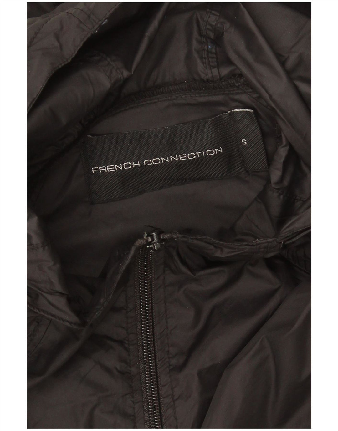 Jachetă de ploaie cu glugă pentru bărbați French Connection UK 36 Small Black