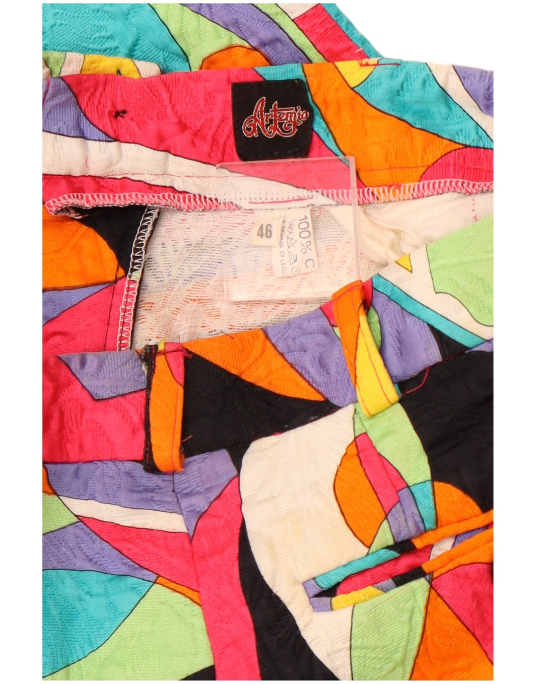 VINTAGE Pantaloni chino cu talie înaltă pentru femei IT 46 Large W30 L28 Multicolor