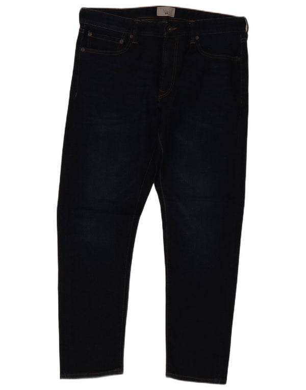 Blugi subțiri pentru bărbați Marks & Spencer W34 L29 Bumbac bleumarin