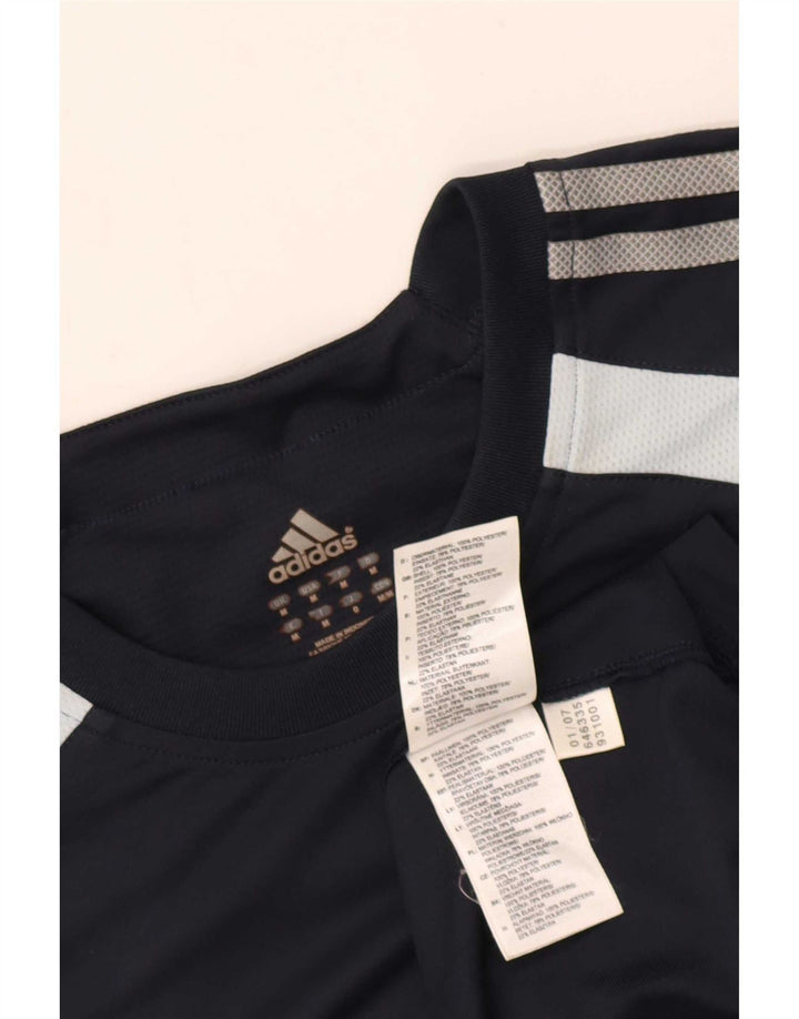 Tricou pentru bărbați Adidas Top Mediu Bleumarin Poliester Colorblock
