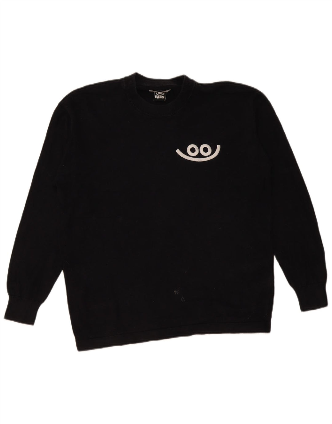 Pulover pentru bărbați Zara, cu gât crew, mic, negru