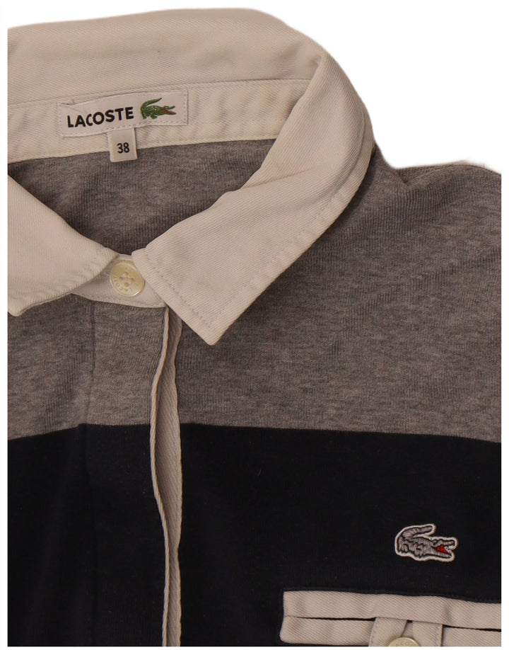Tricou polo pentru femei Rugby Lacoste Mărimea 38 Mediu Bleumarin în dungi