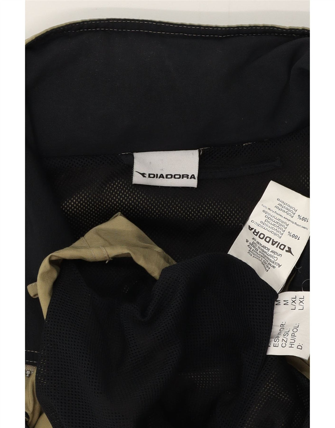 Jachetă de ploaie DIADORA pentru bărbați, cu o formă lejeră, UK 38 Medium Kaki Poliamidă