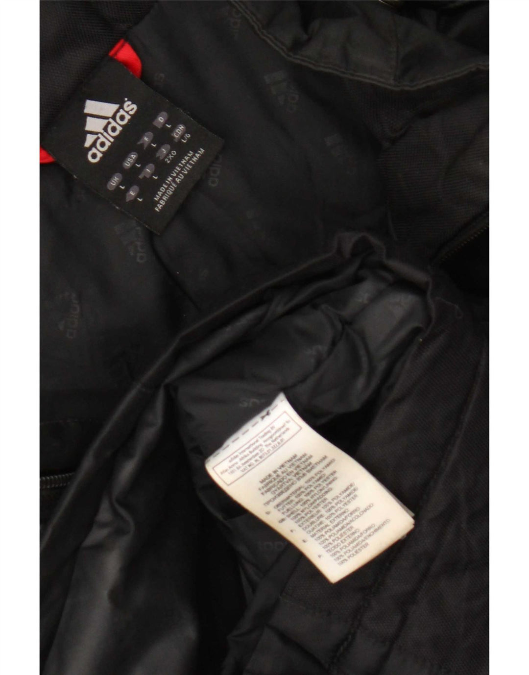 Jachetă cu glugă pentru bărbați Adidas UK 40 Poliamidă neagră mare