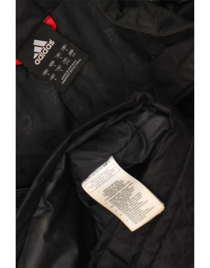 Jachetă cu glugă pentru bărbați Adidas UK 40 Poliamidă neagră mare