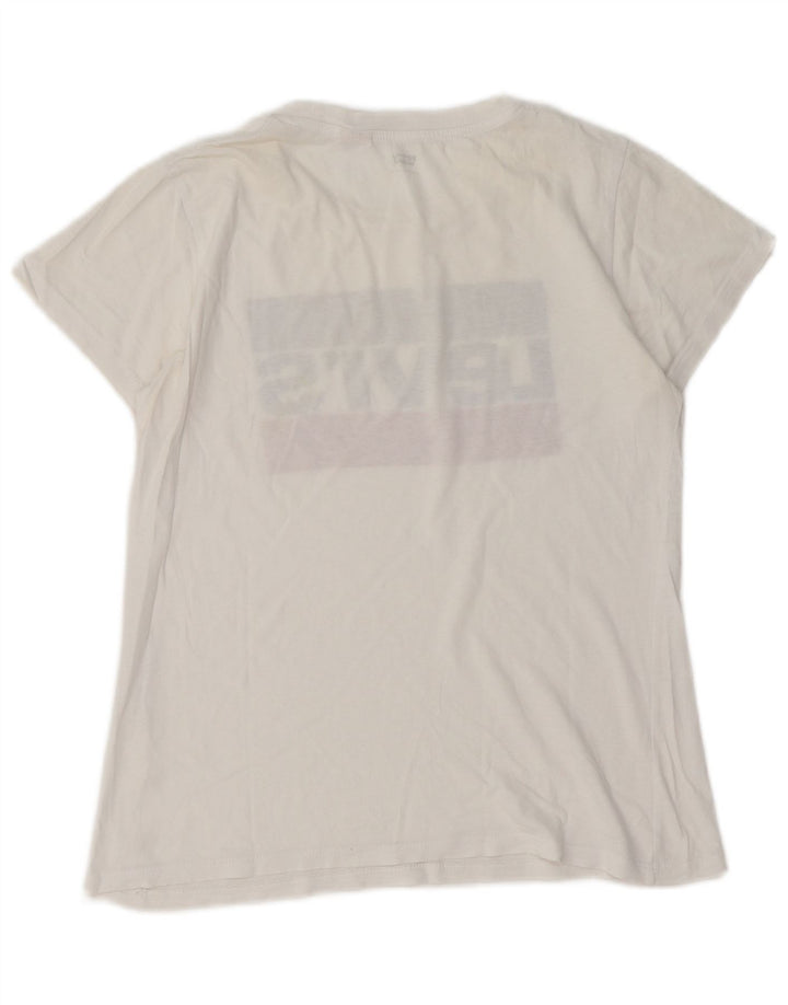 Tricou grafic LEVI'S pentru femei Top UK 10 Small White