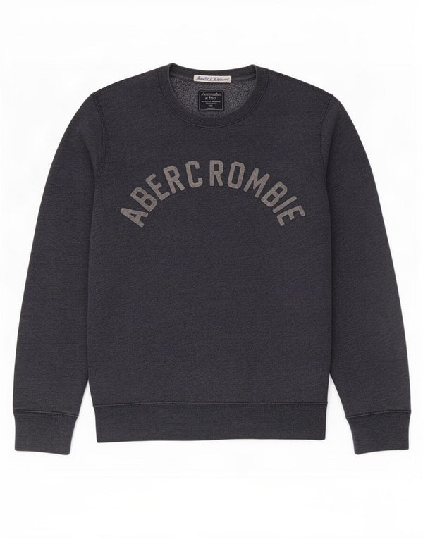 Pulover grafic pentru bărbați Abercrombie & Fitch XS Bumbac bleumarin