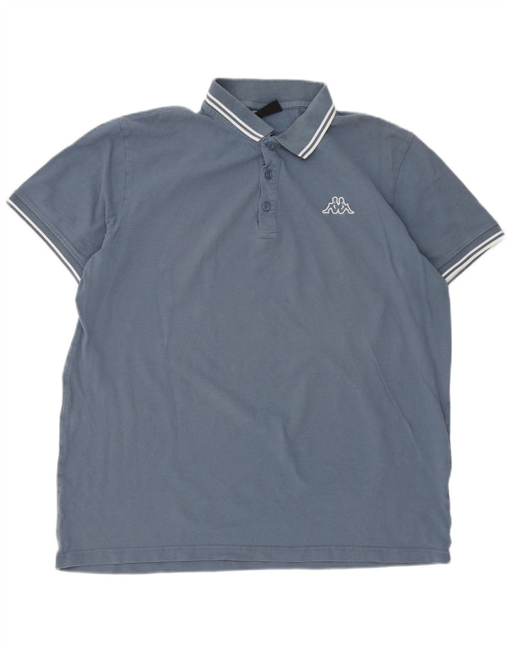 Cămașă polo pentru bărbați Kappa 2XL Albastru