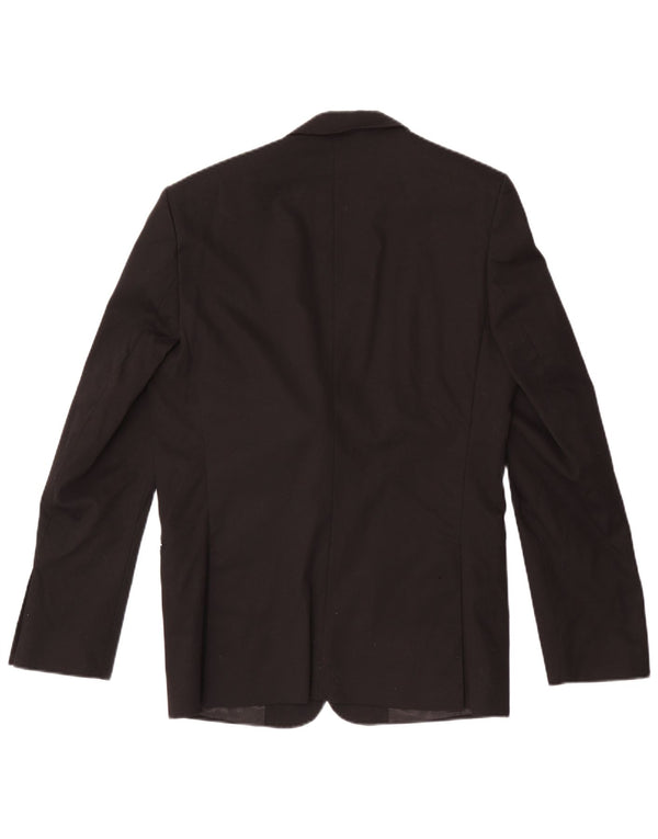 Blazer pentru bărbați Zara cu 2 nasturi EU 48 Bumbac mediu negru