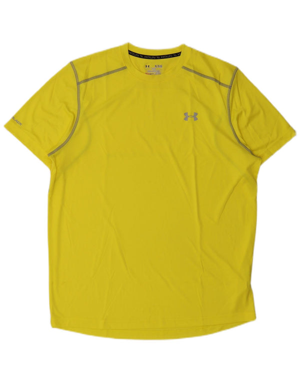 Tricou Under Armour pentru bărbați Heat Gear Top XL Galben Poliester