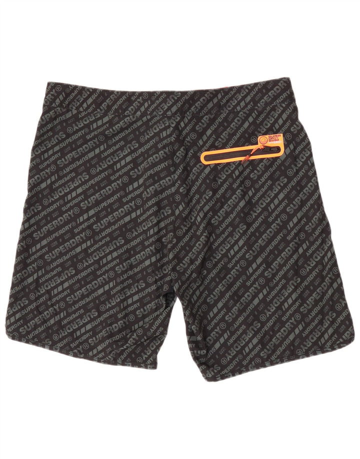 Pantaloni scurți de înot Superdry Graphic Regular pentru bărbați XL, poliester negru