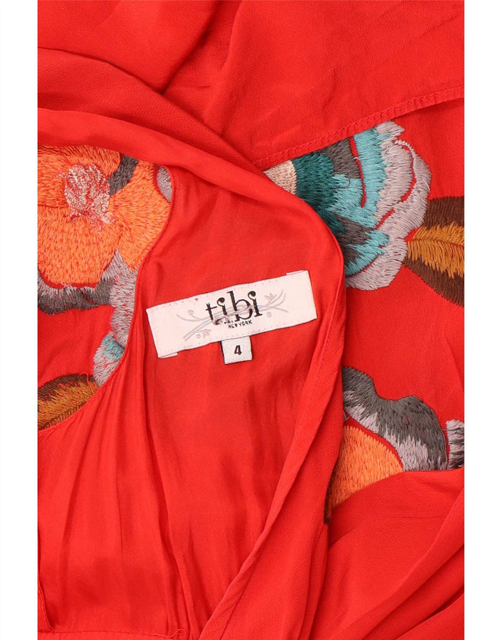 Rochie Maxi Grafică Femei Tibi US 4 Small Red Floral
