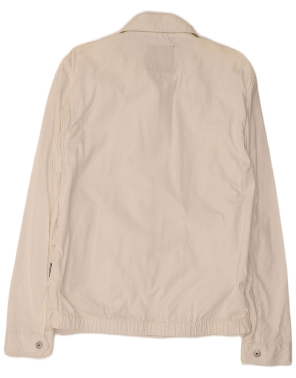 Bomber pentru bărbați Sergio Tacchini UK 40, mare, alb, bumbac