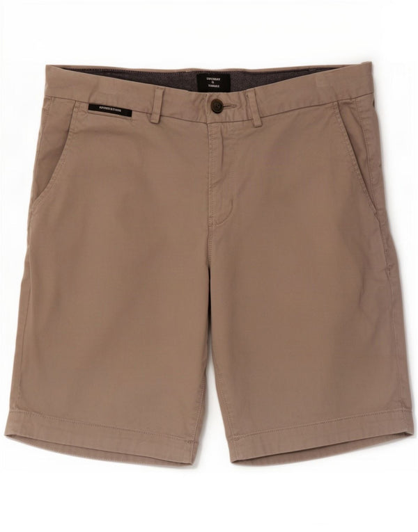 Superdry Mens Regular Chino Shorts W32 Medium Grey Cotton