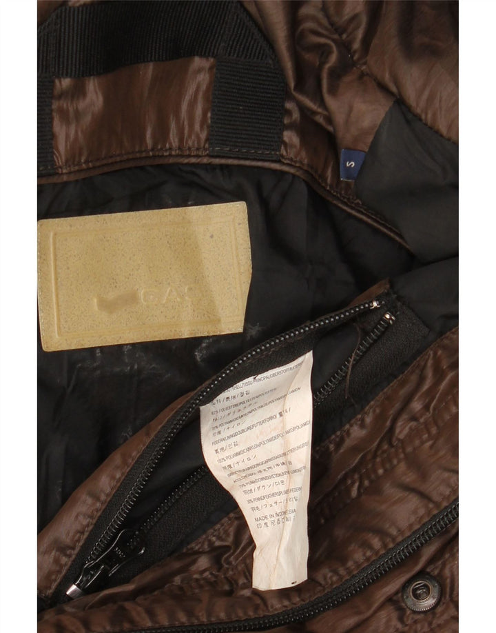 Jachetă bomber căptușită cu glugă pentru bărbați Gas UK 36 Poliester maro mic