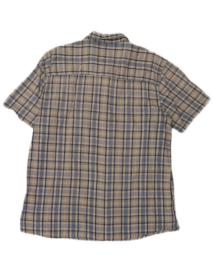 Cămașă cu mânecă scurtă pentru bărbați Mountain Warehouse, bumbac cu carouri XL