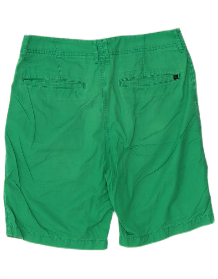 Pantaloni scurți chino pentru bărbați Quiksilver W32 bumbac verde mediu