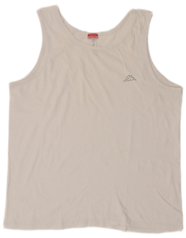 Top Vest Kappa pentru femei UK 18 XL Bumbac alb