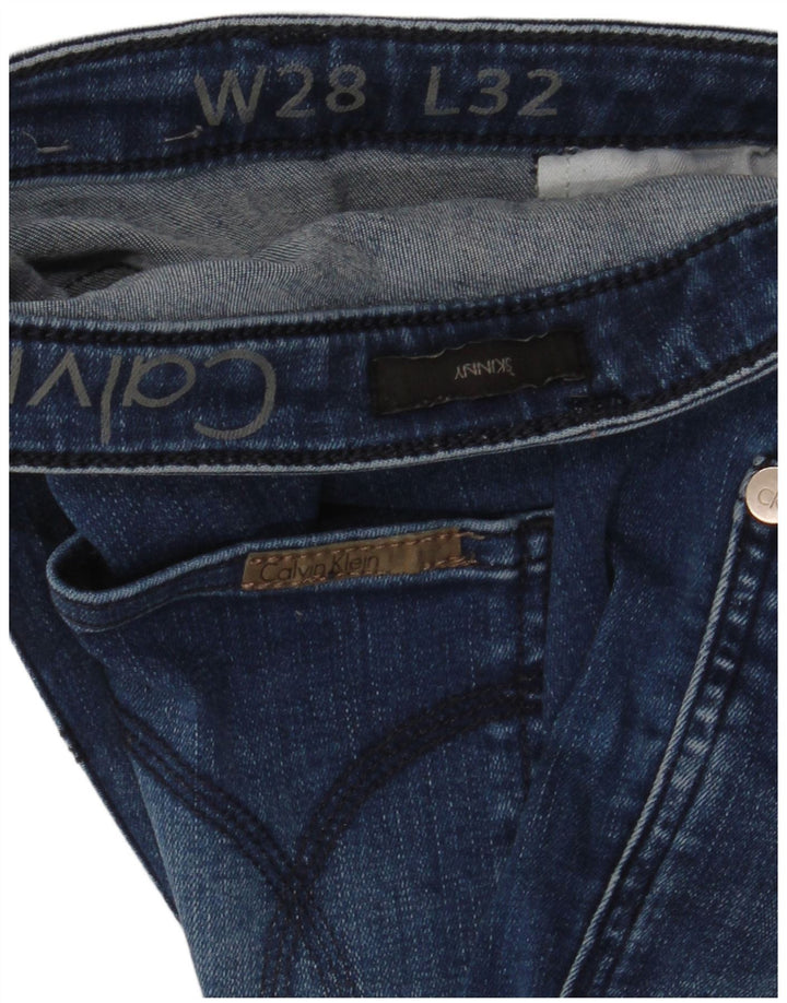 Blugi skinny pentru femei Calvin Klein W28 L32 albastru
