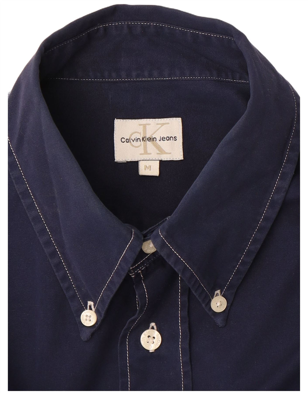 Cămașă pentru bărbați Calvin Klein Jeans, albastru bleumarin mediu
