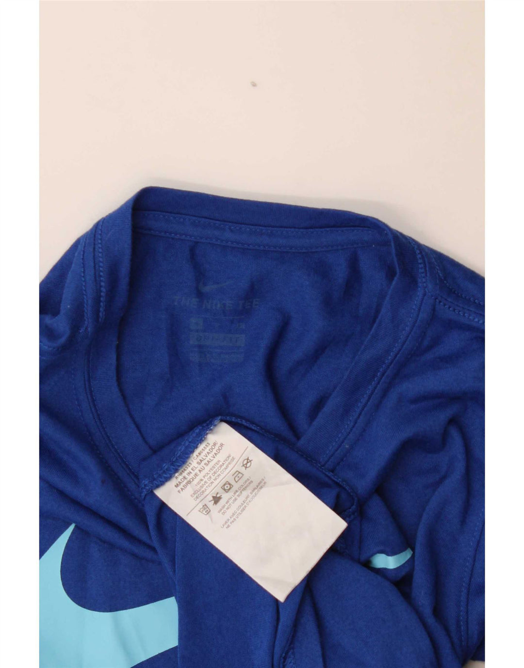 Tricou grafic Nike Dri Fit pentru băieți Top 9-10 ani poliester albastru