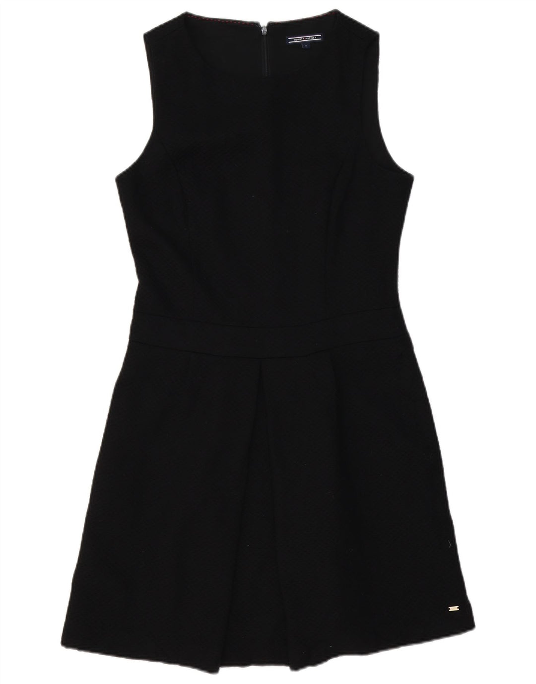 Rochie A-Line fără mâneci Tommy Hilfiger pentru femei US 8 Medium Black Poliester