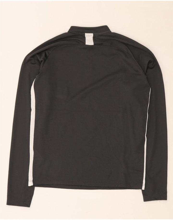 Top de trening NIKE Dri Fit, cu fermoar și gât, pentru băieți, 13-14 ani, XL, gri