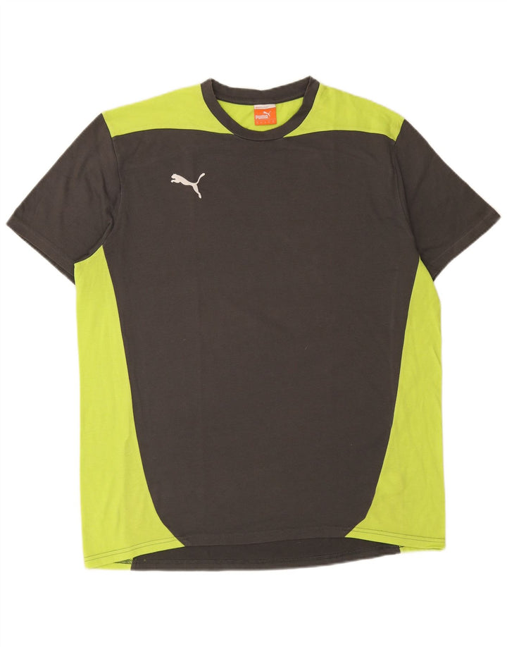 Puma Mens T-Shirt Top XL Grey Colourblock